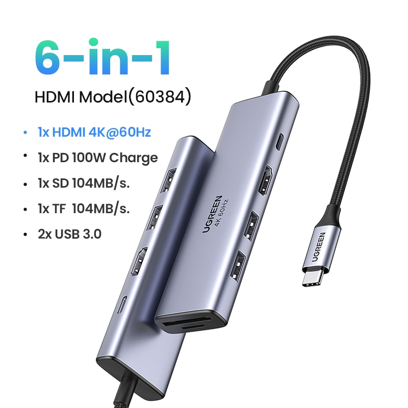 6-in-1 HDMI and SDTF