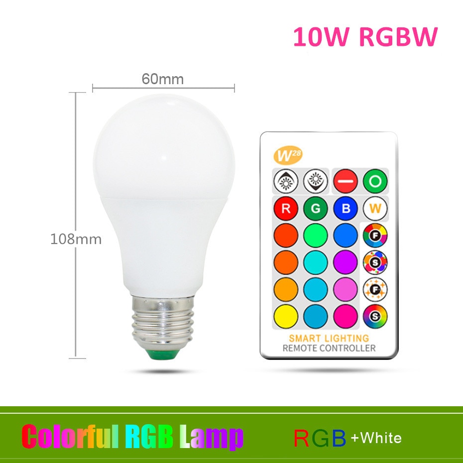 10W RGB, White